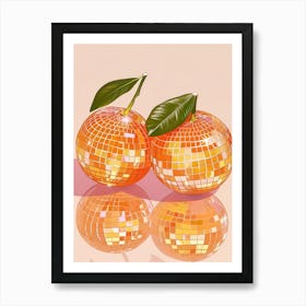 Two Oranges Canvas Print Art Print