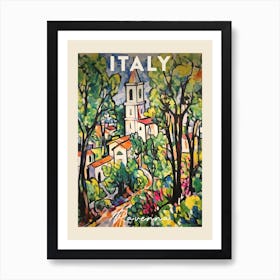 Ravenna Italy 1 Fauvist Painting Travel Poster Art Print