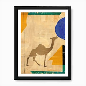 Camel 1 Cut Out Collage Poster