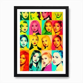 Blackpink Colourful Pop Art Poster