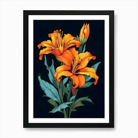 Orange Lily 1 Art Print