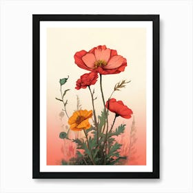 Poppies 16 Art Print