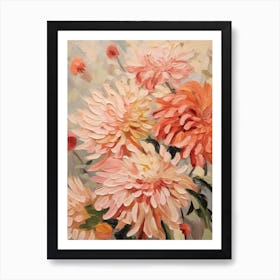 Fall Flower Painting Chrysanthemum 2 Art Print