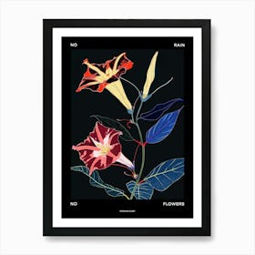 No Rain No Flowers Poster Morning Glory 8 Art Print