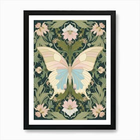 Butterfly Style William Morris 2 Art Print