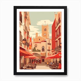 Spain 3 Travel Illustration Art Print