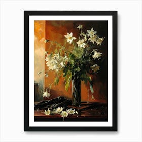 Baroque Floral Still Life Nigella 8 Art Print