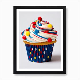 Realistic Photography Dotty Cupcake 4 Art Print