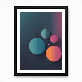 Abstract Circles 1 Art Print