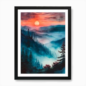 Misty Morning Art Print