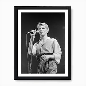 David Bowie On Stage In Earls Court London, 1978 Art Print