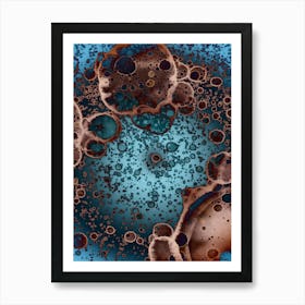 Watercolor Abstraction A Mysterious Cosmos Art Print