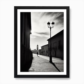 Segovia, Spain, Black And White Analogue Photography 1 Art Print