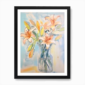 Flower Painting Fauvist Style Lily Art Print