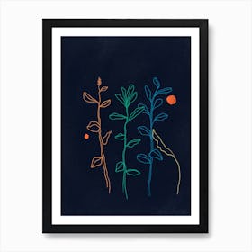 Night Plants Art Print