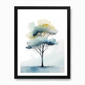 Watercolor Tree 3 Art Print