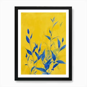 Blue And Yellow 5 Art Print