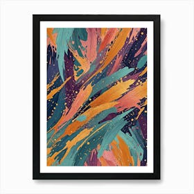 Abstract Paint no2 Art Print