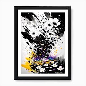 Abstract Flower Painting 3 Art Print