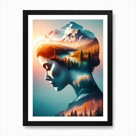 Portrait Of A Woman Art Print