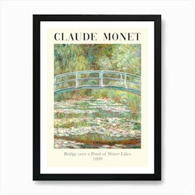 Claude Monet Bridge Over A Pond Of Water Lilies Art Print