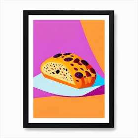 Raisin Bread Bakery Product Matisse Inspired Pop Art Art Print