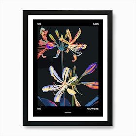 No Rain No Flowers Poster Agapanthus 4 Art Print