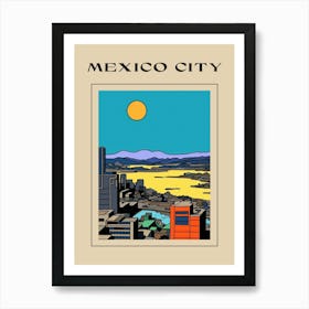 Minimal Design Style Of Mexico City, Mexico 4 Poster Affiche