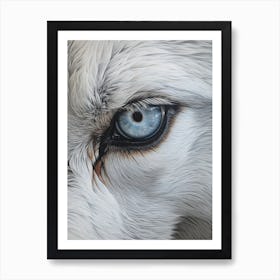 Tundra Wolf Eye 3 Art Print