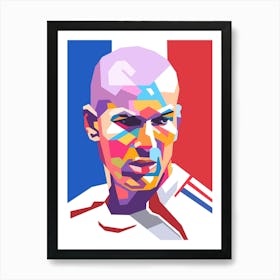 Zinedine Zidane wpap art style Art Print