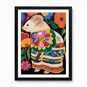 Maximalist Animal Painting Mouse 1 Art Print