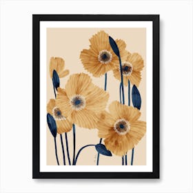 Yellow Poppies Art Print