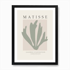 Matisse Galerie D'exposition Papier Decoupe Minimalist artwork 2 Art Print