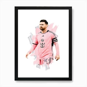 Messi Inter Miami Painting Art Print