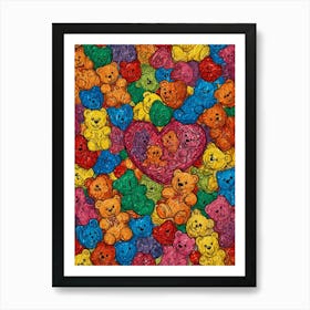 Teddy Bears 1 Art Print