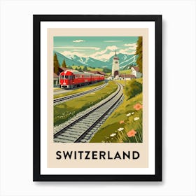 Vintage Travel Poster Switzerland 7 Art Print