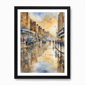 Wet Street 2 Art Print