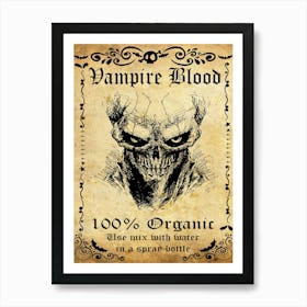 Vampire Blood Art Print