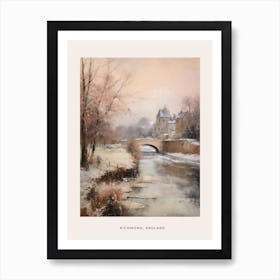 Dreamy Winter Painting Poster Richmond England 2 Art Print