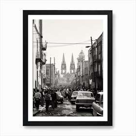 Mexico City, Black And White Analogue Photograph 4 Art Print