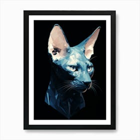 Sphynx Cat Art Print