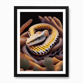 Western Hognose Snake Vibrant Art Print