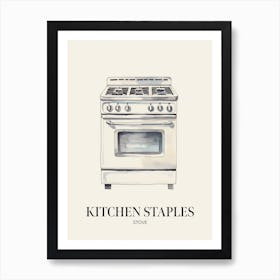 Kitchen Staples Stove 1 Art Print