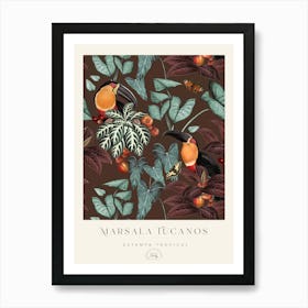 Marsala Tucanos Poster Art Print