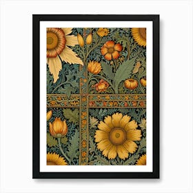 William Morris Floral Wallpaper 4 Art Print