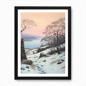 Dreamy Winter Painting Pembrokeshire Coast National Park United States 3 Art Print