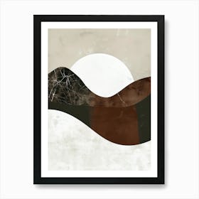 Swiss Mountains- Minimalist Bauhaus Art Print