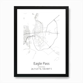 Eagle Mountain,United States Minimalist Map Art Print