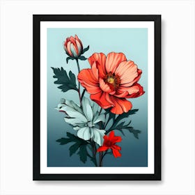 Flowers In A Vase 58 Art Print