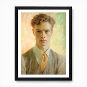 Young Man In A Vest Art Print